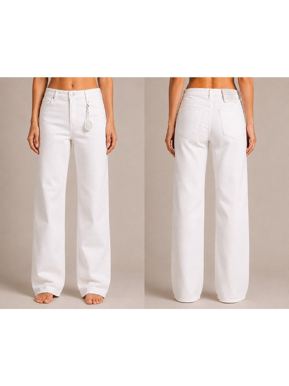 Cache White Black Orchid Boyfriend Organic Denim Pant Distressed NWT $138 Sz 10